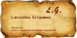 Laczuska Gilgames névjegykártya